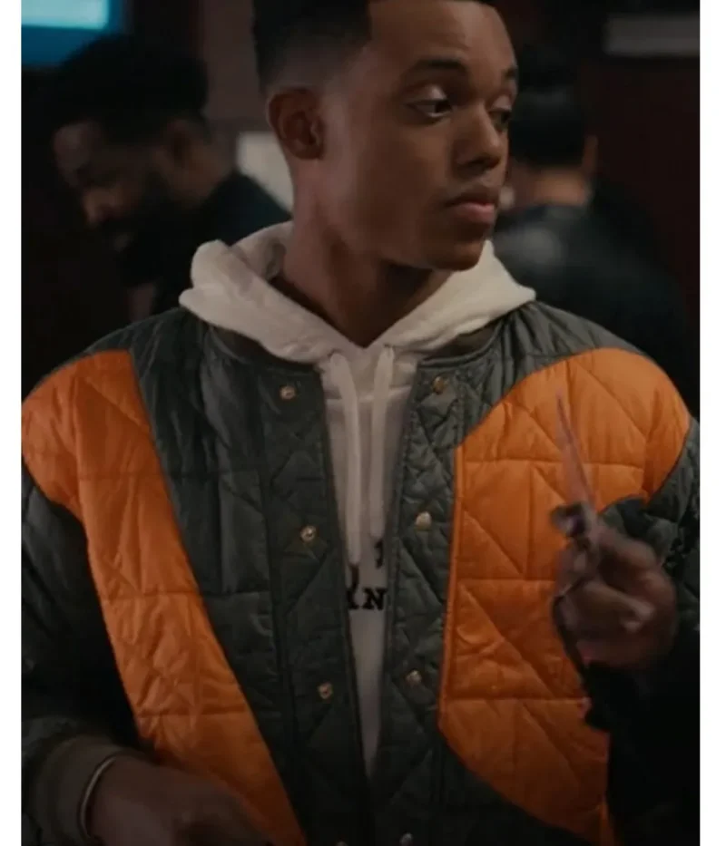 Bel Air Will Smith Quilted Bomber JacketS