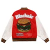 Better with Burger Fries Letterman Black Air Red Jackets
