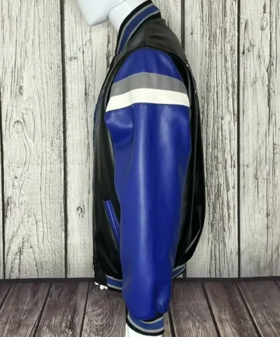 Black Blue MLB Los Angeles Dodgers Leather Jackets