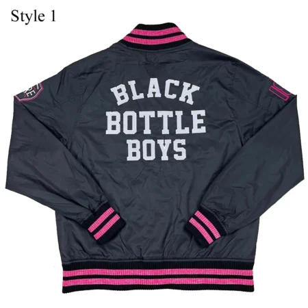 Black Bottle Boy Bomber Black Jackets