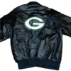 Black Green Bay Packers Pro Player Leather Jackets