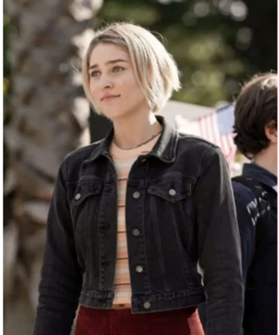 Black Izzy Harris Zyra Gorecki Denim Jacket