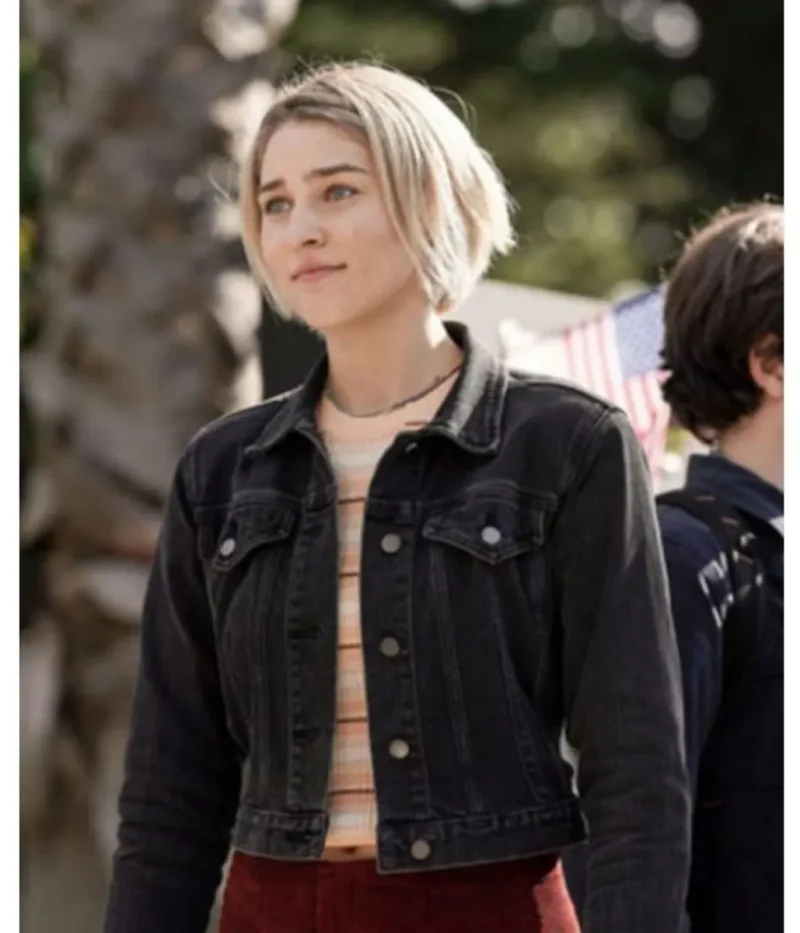 Black Izzy Harris Zyra Gorecki Denim Jacket