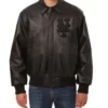 Black New York Mets Leather Jacket