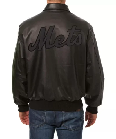 Black New York Mets Leather Jackets
