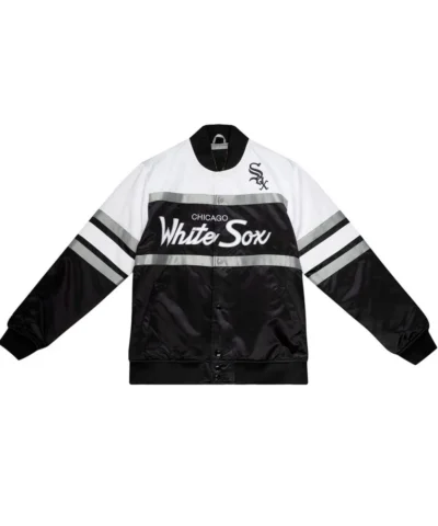 Black and White Chicago White Sox Satin Jacket