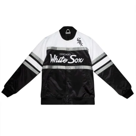 Black and White Chicago White Sox Satin Jacket