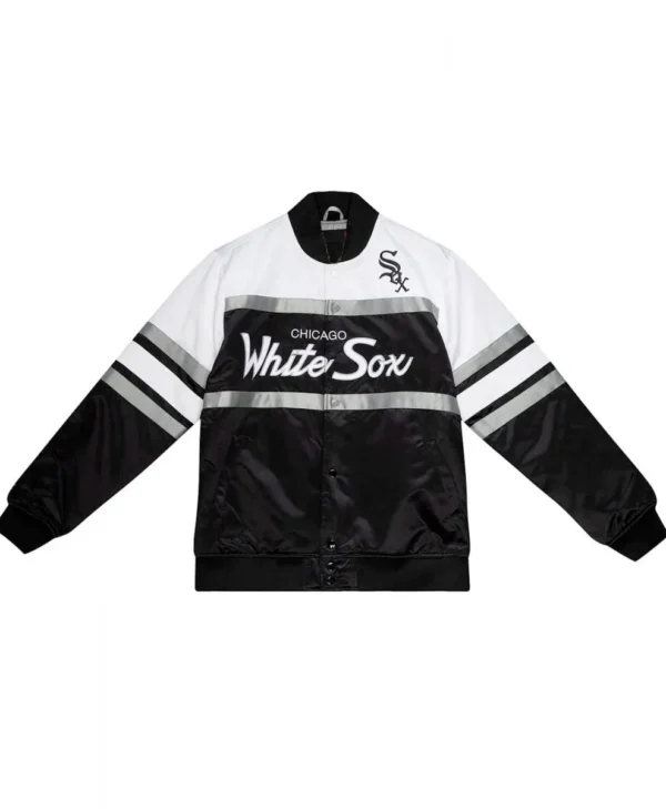 Black and White Chicago White Sox Satin Jacket