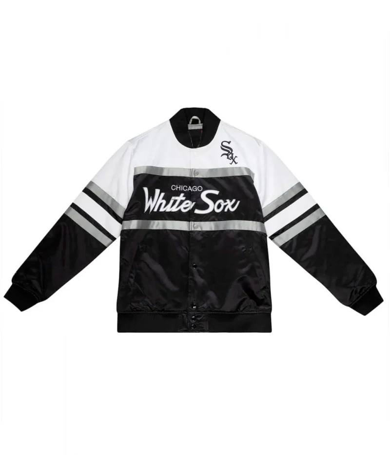 Black and White Chicago White Sox Satin Jacket