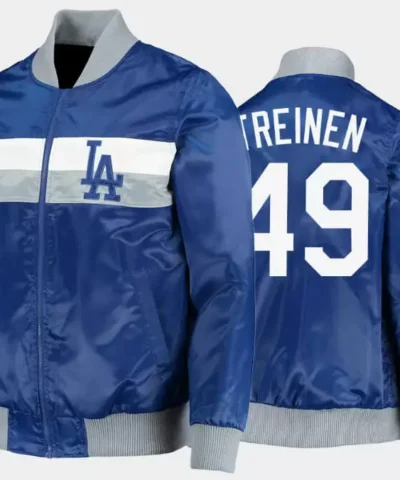 Blake Treinen Los Angeles Dodgers Satin Jacket