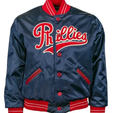 Blue 1937 Philadelphia Phillies Satin Jacket