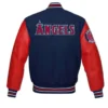 Blue Red MLB Los Angeles Angels Varsity Jackets