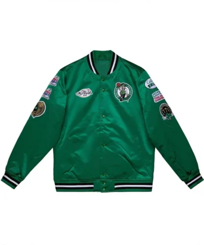 Boston Celtics Champ City Bomber Green Jacket