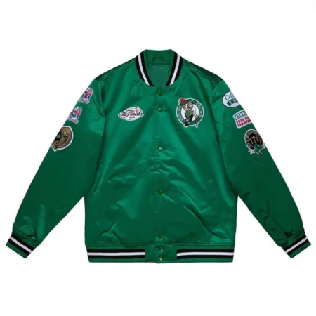 Boston Celtics Champ City Bomber Green Jacket