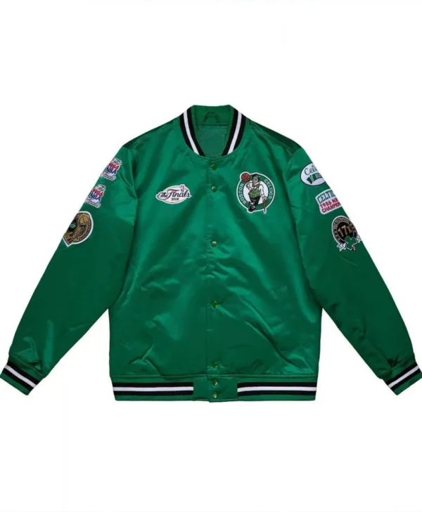 Boston Celtics Champ City Bomber Green Jacket