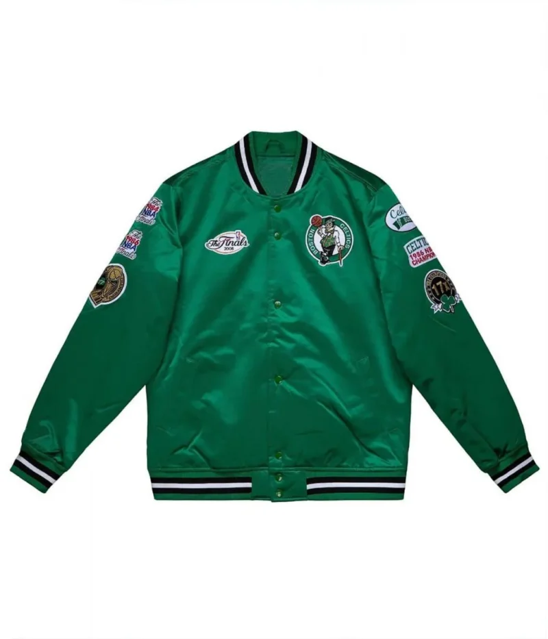 Boston Celtics Champ City Bomber Green Jacket