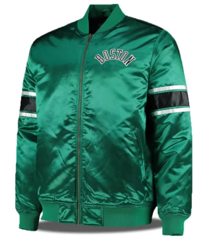 Boston Celtics NBA Green Satin Jacket