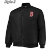 Boston Red Sox Black Satin Jacket