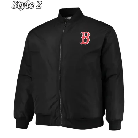 Boston Red Sox Black Satin Jacket