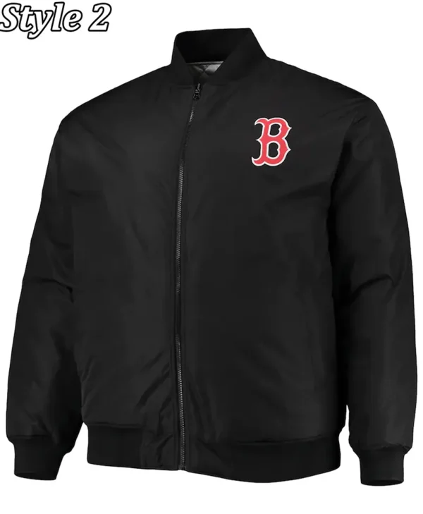 Boston Red Sox Black Satin Jacket