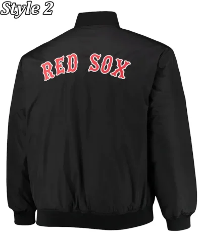 Boston Red Sox Black Satin Jackets