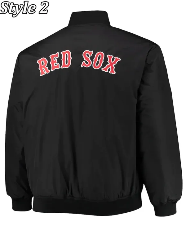 Boston Red Sox Black Satin Jackets
