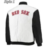 Boston Red Sox Black White Satin Jackets