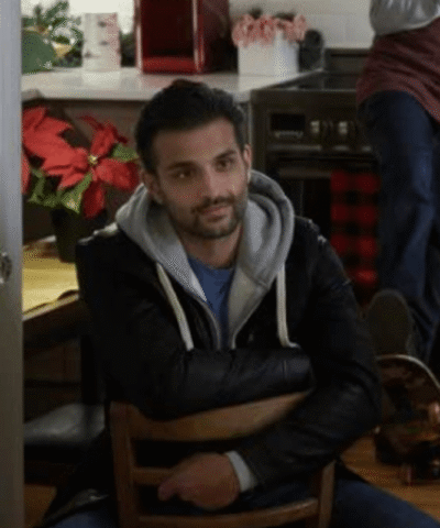 Boyfriends Christmas Past Karn Kalra Black Leather Jacket