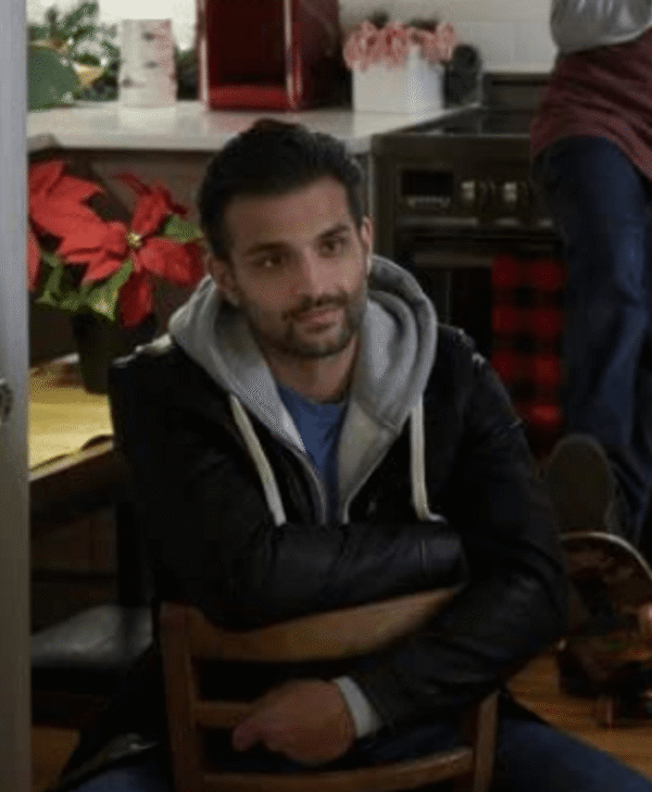 Boyfriends Christmas Past Karn Kalra Black Leather Jacket