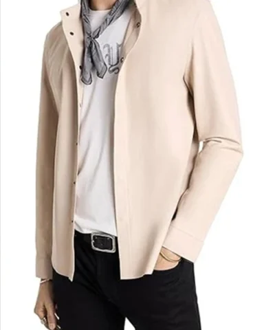 Brady Black Days of Our Lives Beige Shacket For Sale