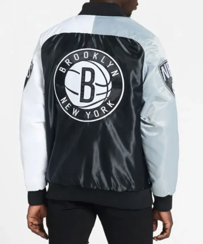 Brooklyn Nets Remix Satin Color Block Jackets