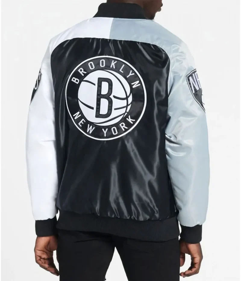 Brooklyn Nets Remix Satin Color Block Jackets