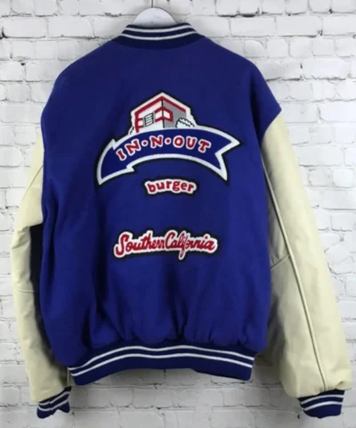 Burger In N Out Letterman Blue and White Jackets
