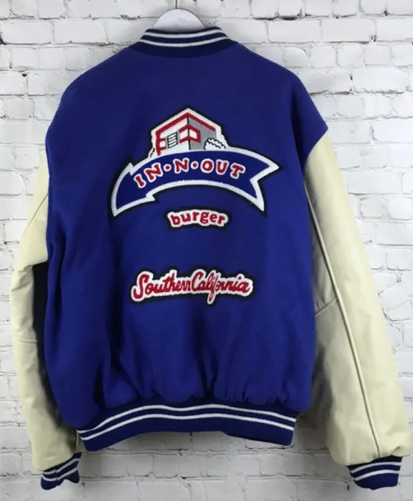 Burger In N Out Letterman Blue and White Jackets