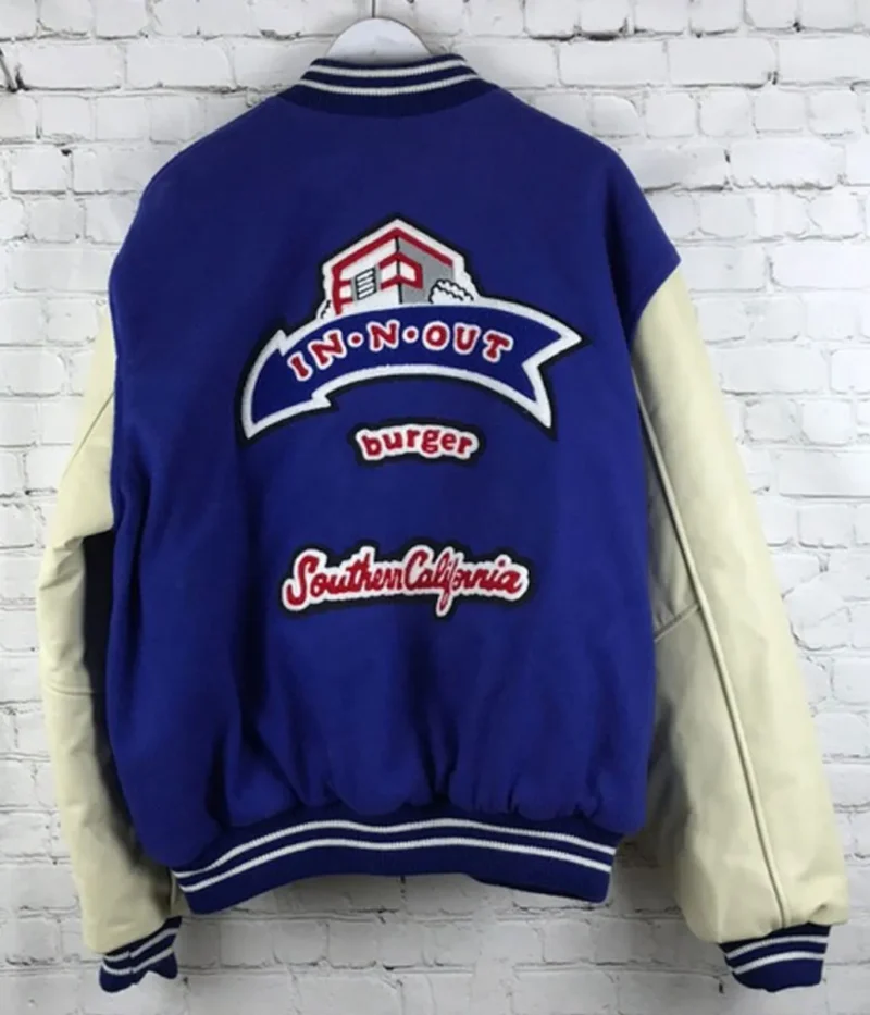 Burger In N Out Letterman Blue and White Jackets