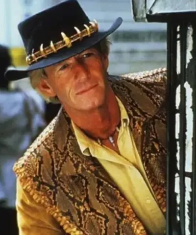 Buy Men And Women Paul Hogan Crocodile Mick ‘Crocodile Dundee Leather Jacket For Sale