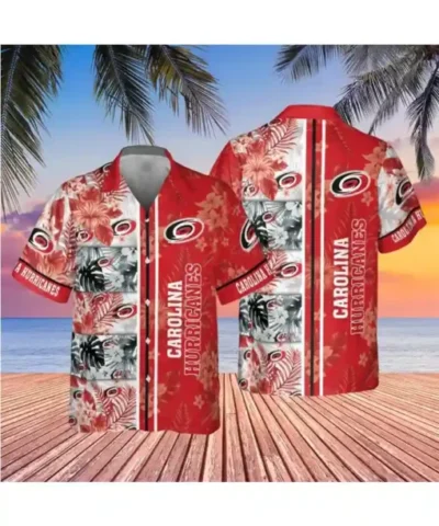 Carolina Hurricanes Hawaiian Red Shirt 510x670 1