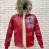 Chi Town Pelle Pelle Red Leather Jacket 1 scaled 1