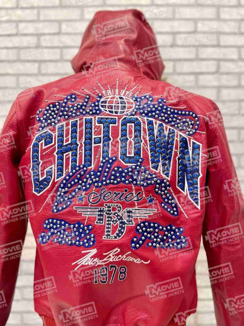 Chi Town Pelle Pelle Red Leather Jacket 2 scaled 1