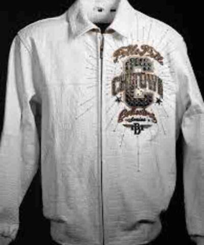 Chi Town Pelle Pelle White Leather Jacket 1