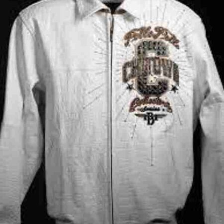Chi Town Pelle Pelle White Leather Jacket 1