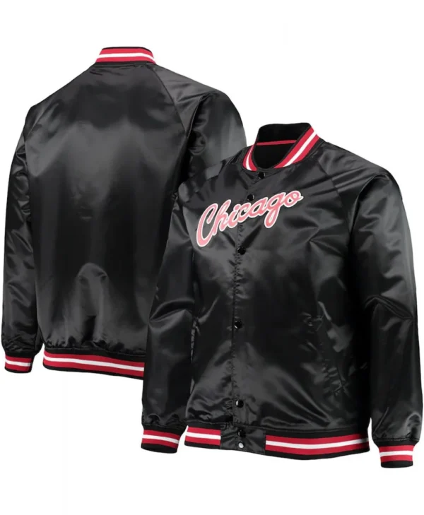 Chicago Bulls Hardwood Classics Raglan Satin Jacket