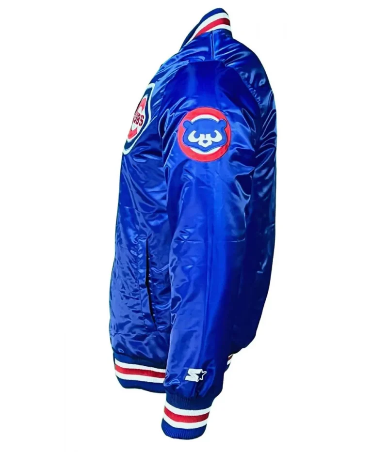 Chicago Cubs Satin Baseball Blue Jackets