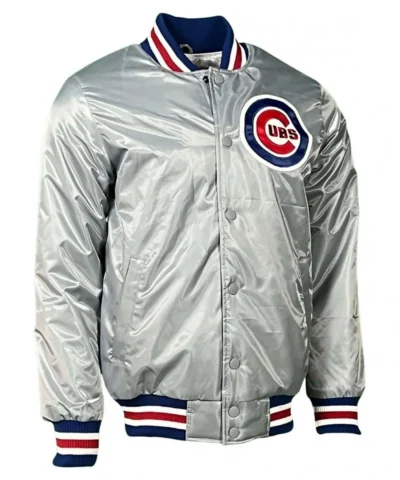 Chicago Cubs Satin Baseball Jacket