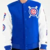 Chicago Cubs White and Blue Varsity Jacket