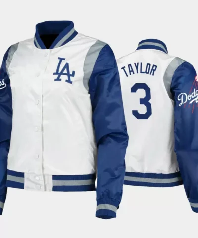 Chris Taylor Los Angeles Dodgers Satin Jacket