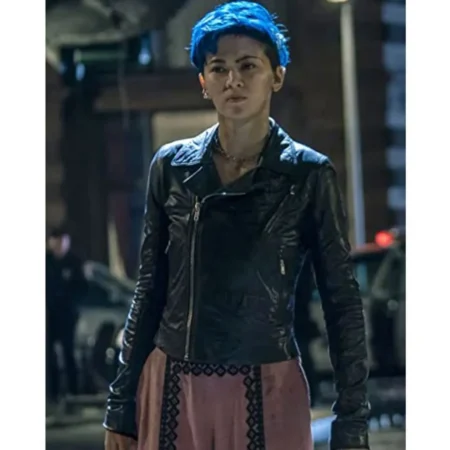 Christina Ricci The Matrix 4 Biker Leather Jacket