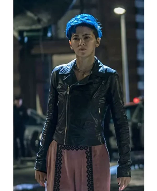 Christina Ricci The Matrix 4 Biker Leather Jacket