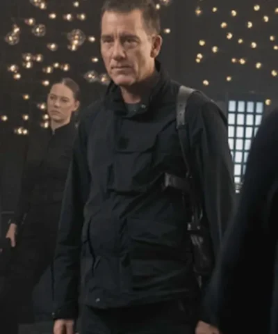Clive Owen Cleaner Black Cotton Jacket