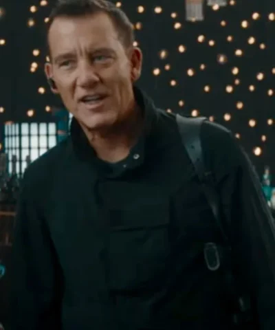 Clive Owen Cleaner Black Cotton Jacket For Sale